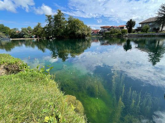 A lake with crystal clear water in Bosnia