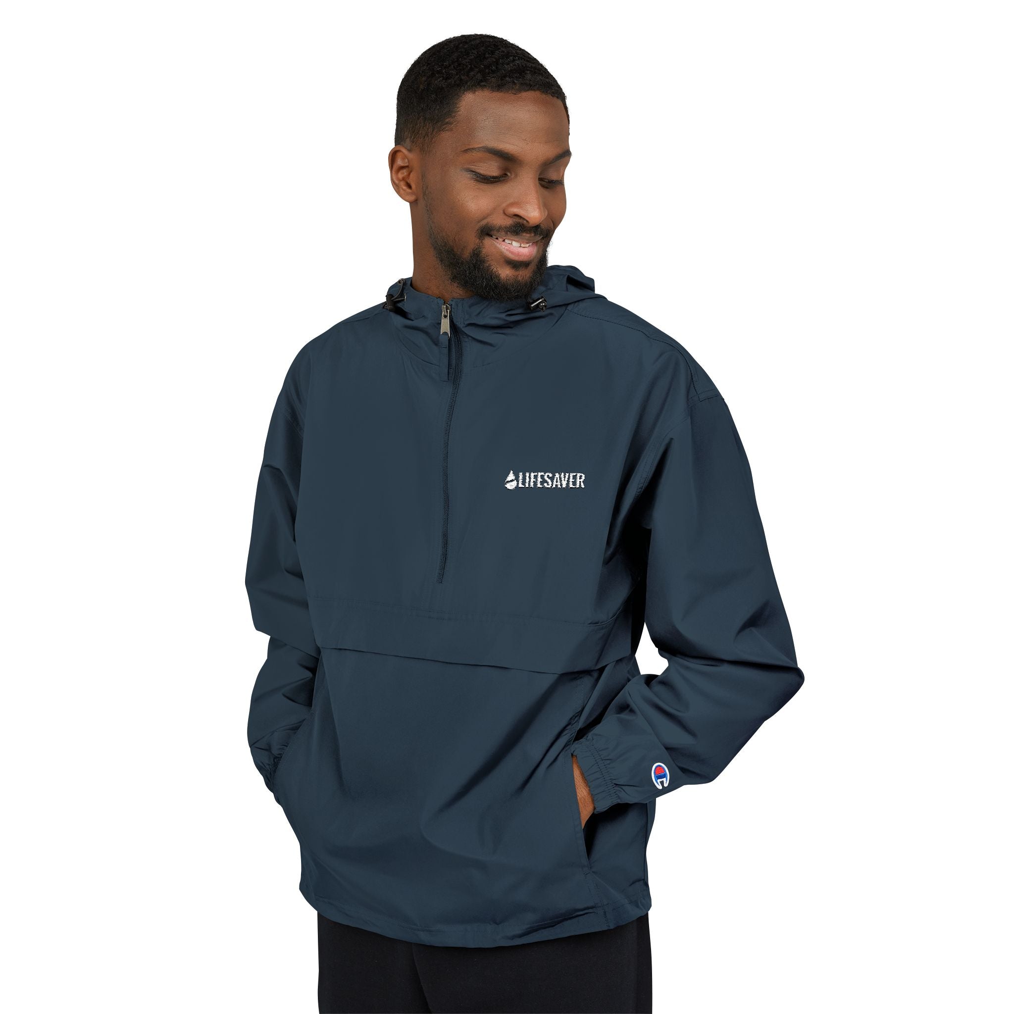 LifeSaver Packable Hooded Windbreaker