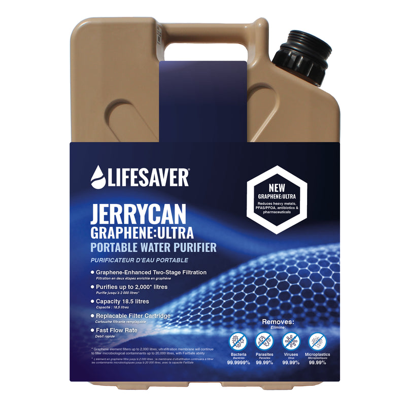 Load image into Gallery viewer, Lifesaver Jerrycan Graphene-Ultra portable water purifier on a white background
